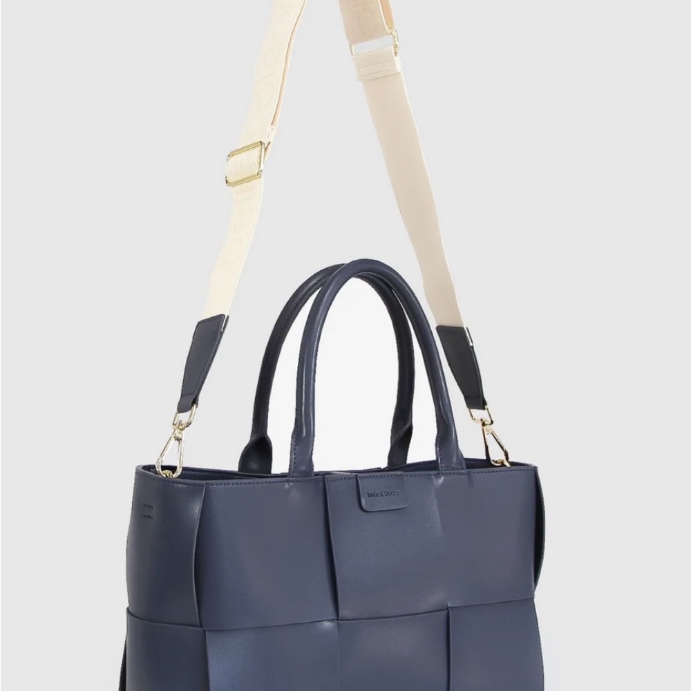 Belle & Bloom Long Way Home Woven Tote Bag View 2